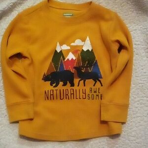 Long sleeve brown/yellow